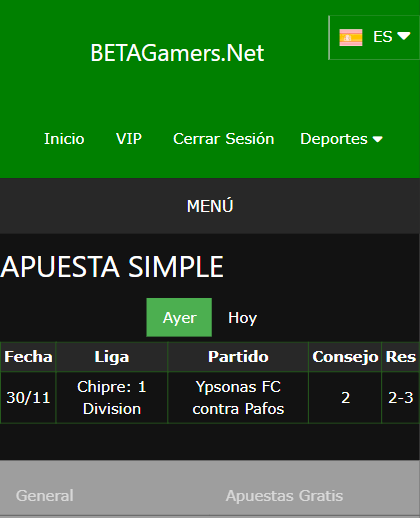 boleto de apuesta vip ganada